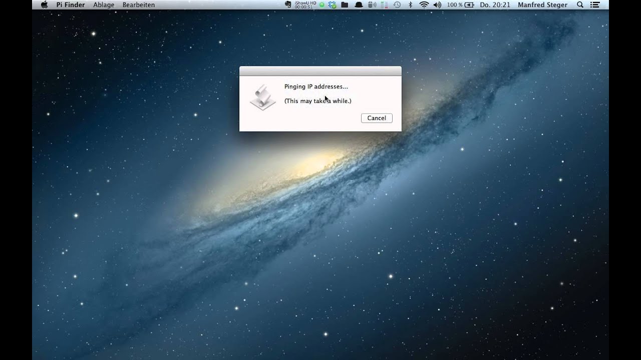 Video 3: Manfred Steger's Video Raspberry Pi im Finder mit Pi Finder im Netzwerk identifizieren