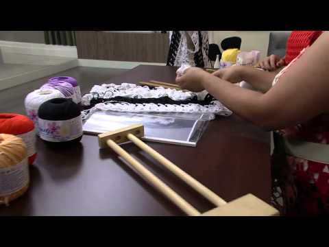 Mulher.com 21/10/2013 Eliete Massi - Crochê de grampo Parte 1/2