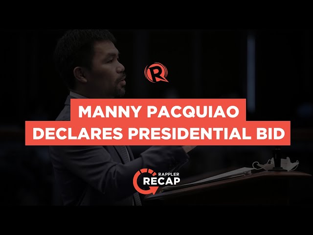 Manny Pacquiao to run for president in 2022