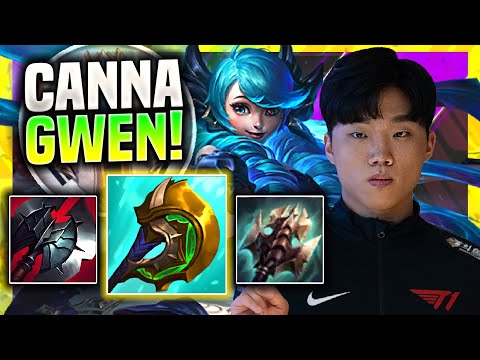 CANNA IS SO CLEAN WITH NEW CHAMPION GWEN! - T1 Canna Plays New Champion Gwen Top vs Sion!