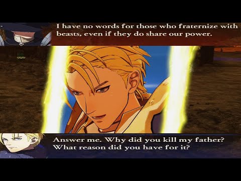 Fire Emblem Warriors: Three Hopes - Dimitri, Shez, & Ingrid vs Myson Unique Dialogue at Ailell