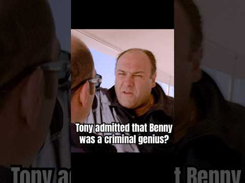 Tony admitted that Benny was a criminal genius?  #foryou #thesopranos #series #shorts #drama
