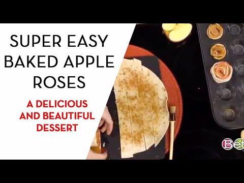 Super Easy Baked Apple Roses