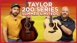 Video thumbnail for Taylor 200 Series Limiteds | 212ce and 222ce-K Deluxe! by Alamo Music Center
