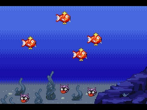 Pokemon Gold Intro on Fire Red WIP 2: Magikarps and Shellders