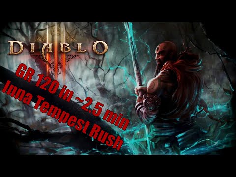 Diablo 3 Season 24 - Inna Tempest Rush GR 120 Speeds in ~ 2.5 mins