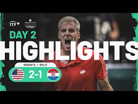 Highlights: Croatia v USA | Davis Cup 2023