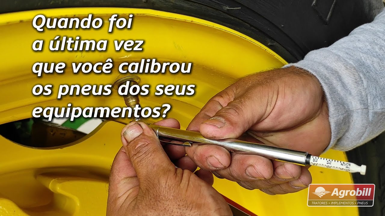 Quando foi a última vez que você calibrou os pneus do seu equipamento?