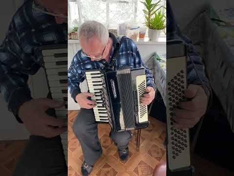 Weltmeister accordion, 3/4 accordion, 80 Bass, 34 keys, 3 voices, 5+3 registers, Germany accordion