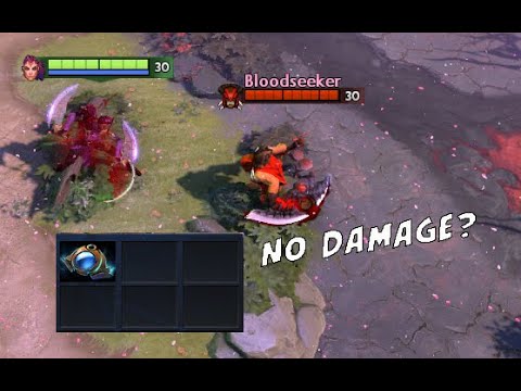 7.32 in a nutshell Bloodseeker rupture literally no damage to Antimage - Dota 2