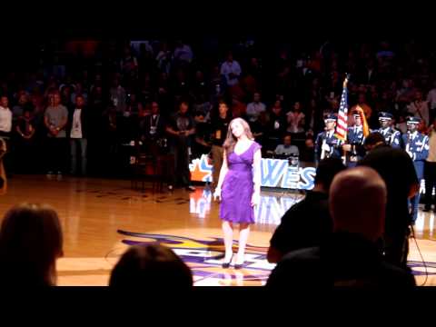 Phoenix Suns Vs Minnesota Timberwolves National Anthem - Sung by Holly Kirsten Lindberg