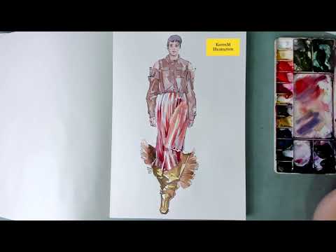 Fashion Illustration Demo | Rochas Spring Summer 2022