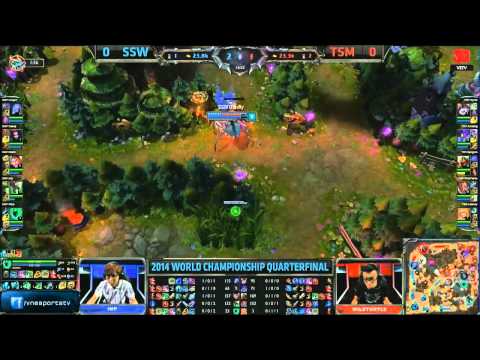 LMHT [03-10-2014]  SSW vs TSM - Chung Kết Thế Giới Mùa 4 - Tứ Kết 1 - Trận 1