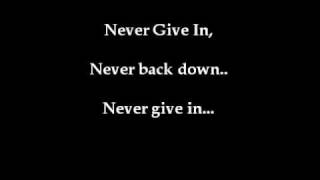 Never Give In by Black Veil Brides (lyrics)