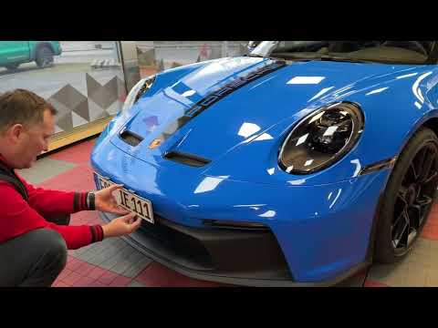 Kennzeichenhalter Rahmenlos Adapter Porsche 992