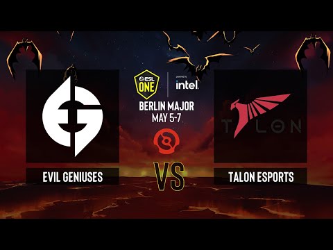 Dota2 - Evil Geniuses vs Talon Esports - Game 1 - ESL One Berlin 2023 - Playoffs