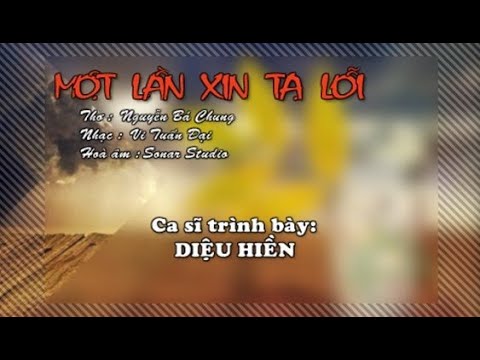 Một lần xin tạ lỗi Sheet - Diệu Hiền