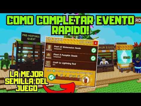 COMO COMPLETAR el EVENTO PREHISTÓRICO de GROW A GARDEN RÁPIDO! (CONSIGUE la MEJOR SEMILLA) | Roblox