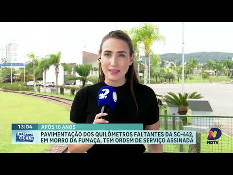 Pavimentação da SC-442 em Morro da Fumaça recebe autorização