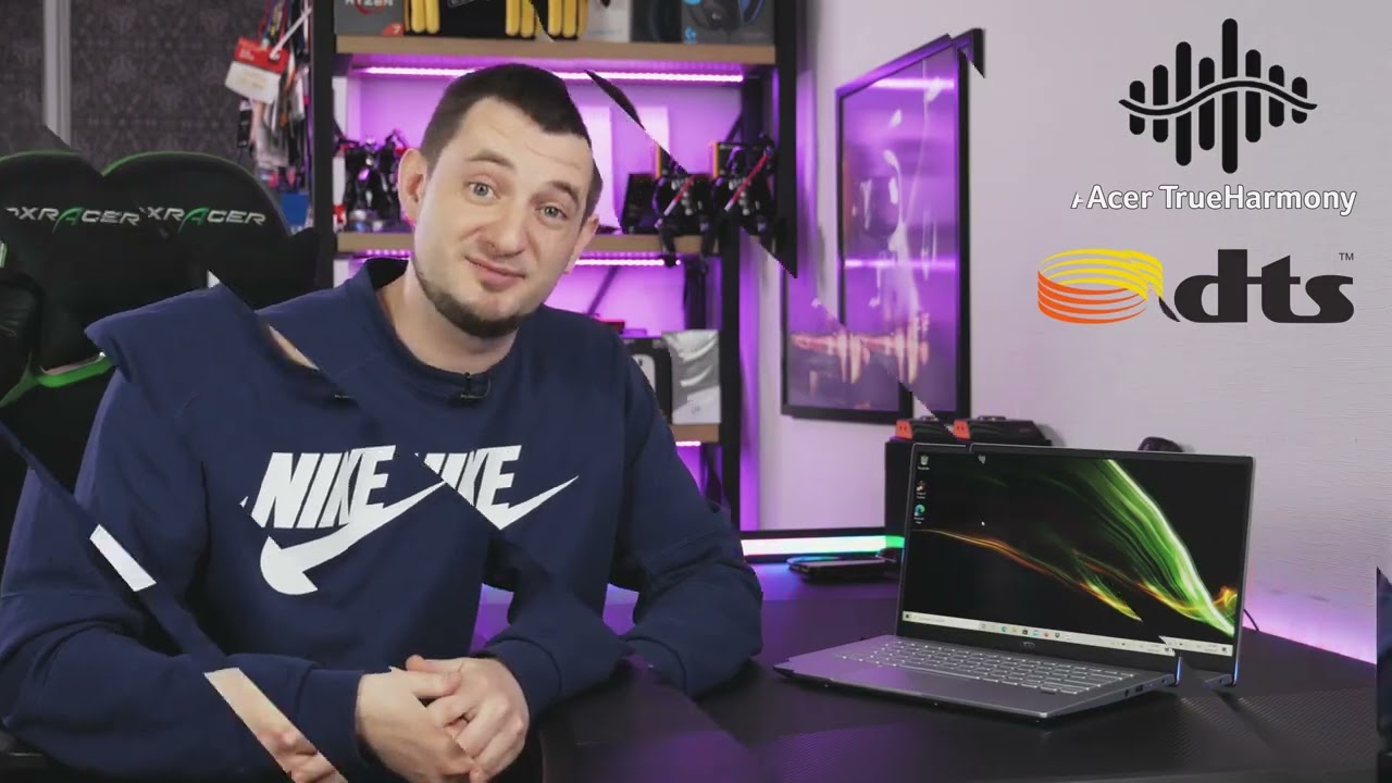 Ноутбук Acer Swift 3 SF314-43 Silver (NX.AB1EU.01U) video preview