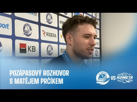 Ohlas Matěje Prčíka po 30. kole TELH - HC VÍTKOVICE RIDERA - HC Kometa Brno 7. 12. 2025