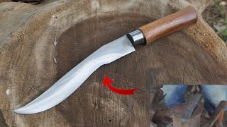 Knife Making Videos/ Turning a Thrown Away Metal Trash Into a Very Use