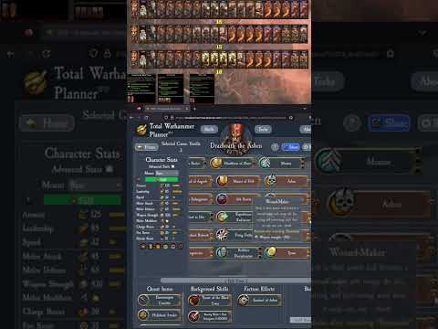 Total War: Warhammer 3 Drazhoath the Ashen build