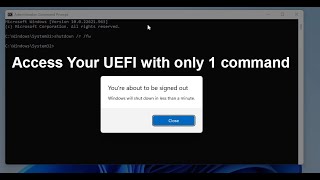 CMD : Enter UEFI / BIOS with only 1 command