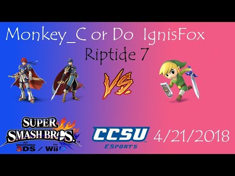Riptide 7 CCSU Smash 4 - Monkey_C or Do (Roy, Marth) vs IgnisFox (Toon Link)