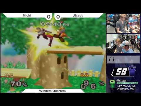 SG 21.8 SSBM - CGN | Nicki (Fox) vs. JNaut (Sheik) - Melee WQF