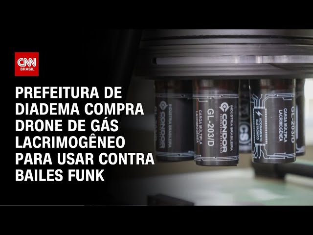 Drone de gás lacrimogêneo será usado em bailes funk de São Paulo | CNN 360º
