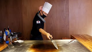 amazing skill! teppanyaki steak master collection - korean street food