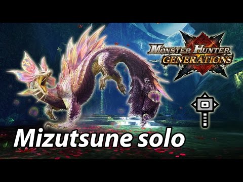 MHGen Highrank Mizutsune solo (Guild Hammer) - 3'43