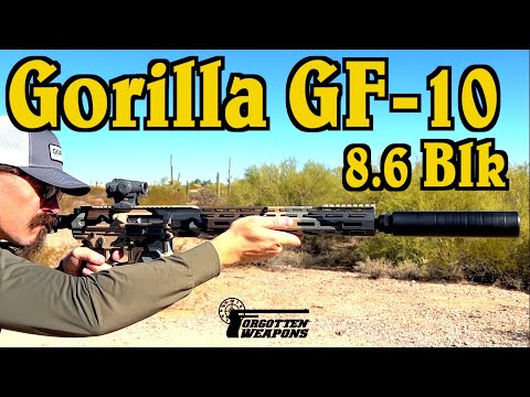 Gorilla GF-10: Lightweight Hunting Semiauto in 8.6mm Blackout (w/ Ballistics Gel)
