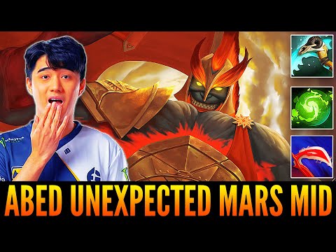 ABED Picking Unexpected Mars For Mid Lane - Showing Enemies No Mercy - 7.31d - Dota 2 Highlights