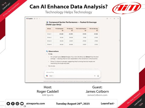 6-16 - Can Artificial Intelligence Enhance Data Analysis? with James Colborn - 8/26/2025