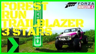 FORZA HORIZON 4 FORTUNE ISLAND Gameplay HOW TO complete FOREST RUN trailblazer 3 STARS