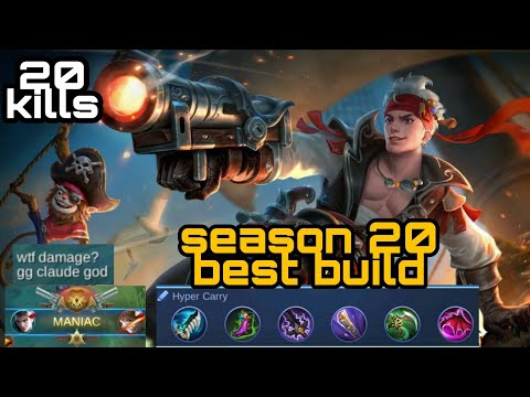 20 Kills Claude Season 20 Best Build | Non Stop Killing | Melting Enemies