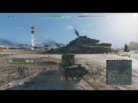 World Of Tanks (WOT) Console. FV4005 Stage II, 7165 dmg, 7 frags, victory.