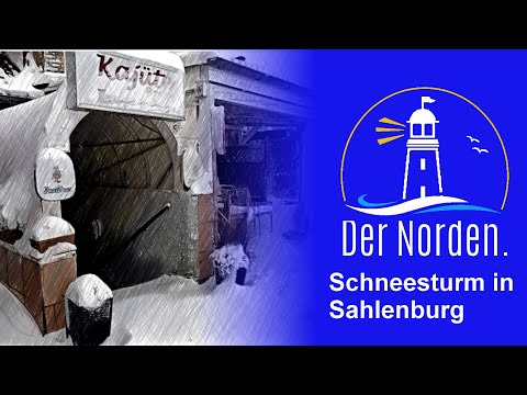 🔴 Schneesturm über Cuxhaven-Sahlenburg