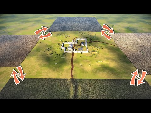 Battle Of 4 Armies: Zombies - Mongols - Egyptians - Persians - UEBS 2