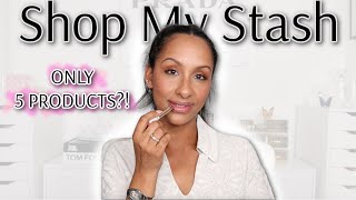 Shop My Stash 💄 5-Product Everyday Face | Quick & Easy Minimal Luxury Makeup | Mo Makeup Mo Beauty