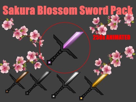 Minecraft | Sakura Blossom PvP Sword Pack | ALL...