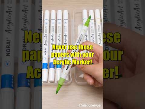 Never use these papers with your Acrylic Marker! 😡😡😡 #shorts