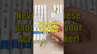 Never use these papers with your Acrylic Marker! 😡😡😡 #shorts