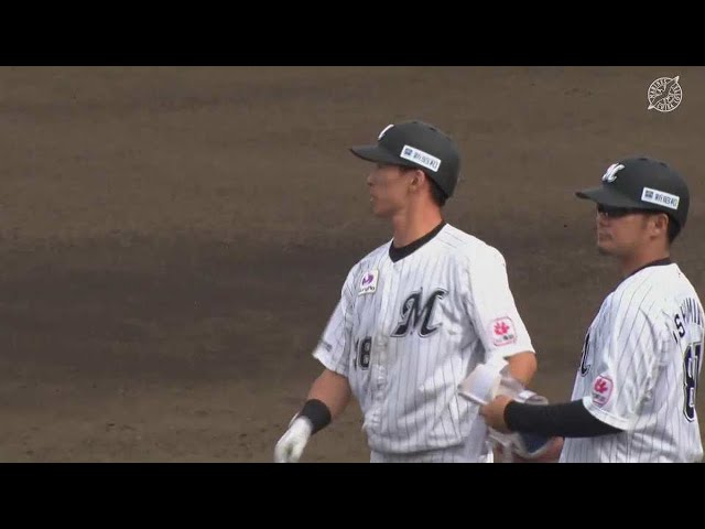 【ファーム】猛打賞!! マリーンズ・髙部瑛斗 ピッチャー強襲の2点タイムリー内野安打で点差を広げる!!  2023年4月5日 千葉ロッテマリーンズ 対 東京ヤクルトスワローズ