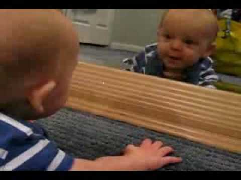 Funny kid videos - Baby Ghost in the Mirror