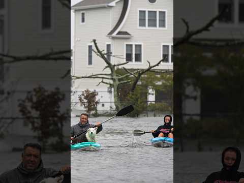 NOR’EASTER: El paso de la tormenta inunda las calles de NUEVA JERSEY #shorts