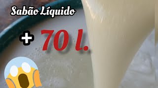 Receita de Sabo Lquido / Econmico/ Mais de 70 litros
