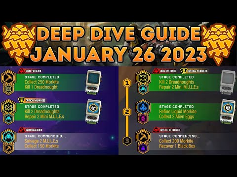 Deep Dive and Elite Deep Dive Strategy Guide for This Week January 26th 2023 (Deep Rock Galactic)